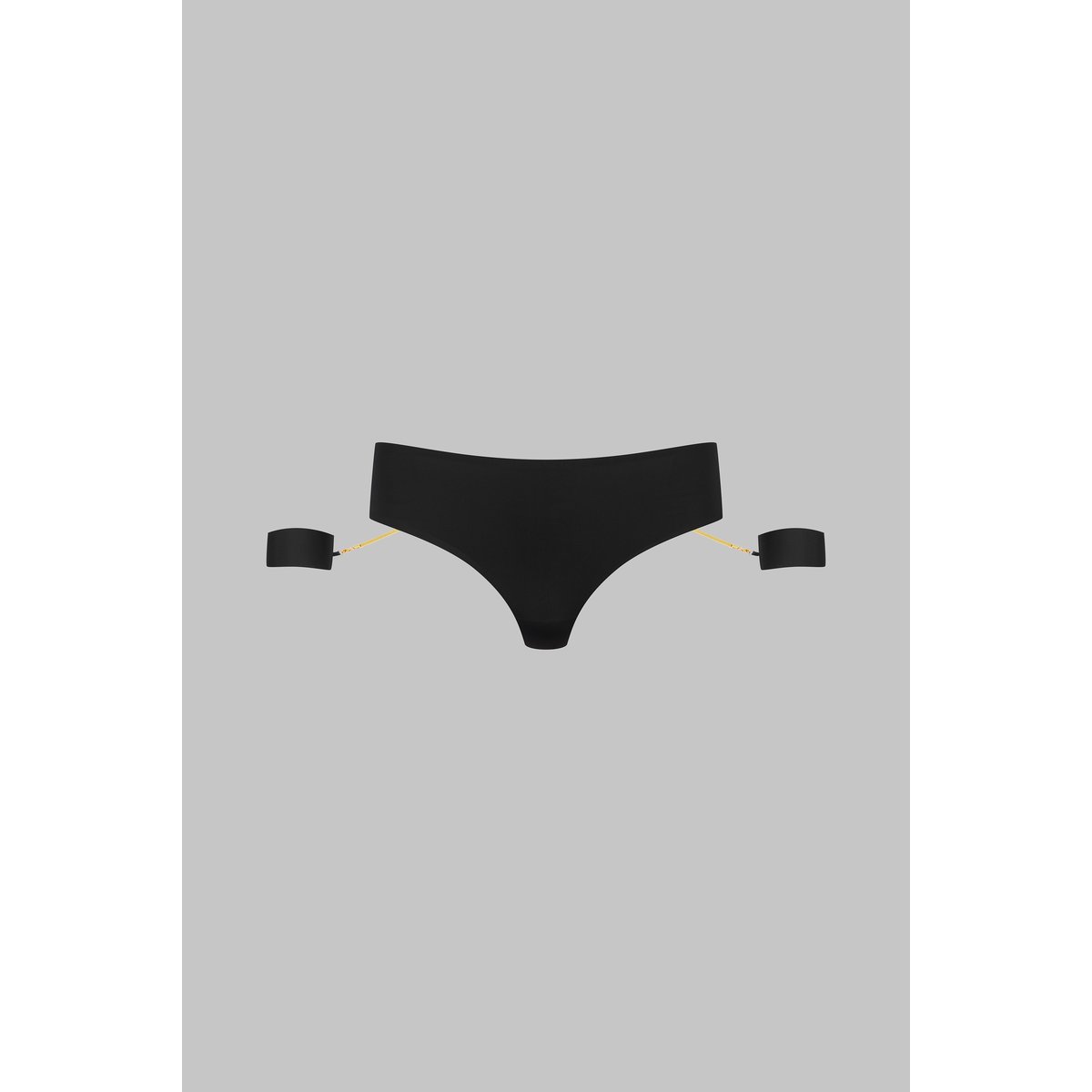 Tanga Ouvert Menottes Bijoux TAPAGE NOCTURNE noir, MAISON CLOSE