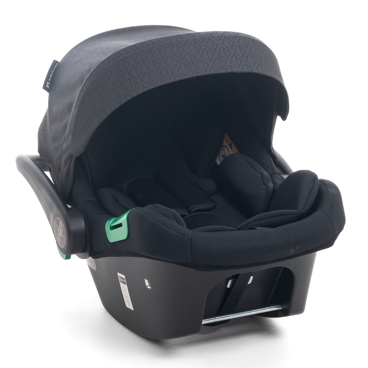 Poussette combinée duo 2 en 1 - siège auto 0+ Lioni – dès la naissance – jusqu’à 22kg - noir couleur unique, BEBELISSIMO J'AIME
