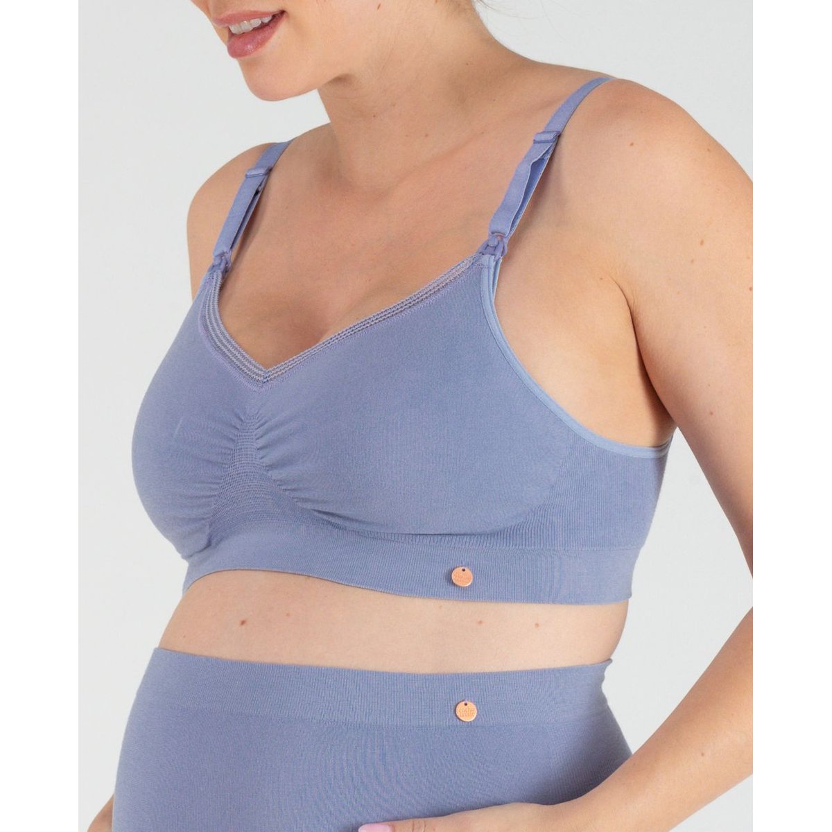 Brassière de grossesse et d'allaitement Organic bleuet, CACHE COEUR