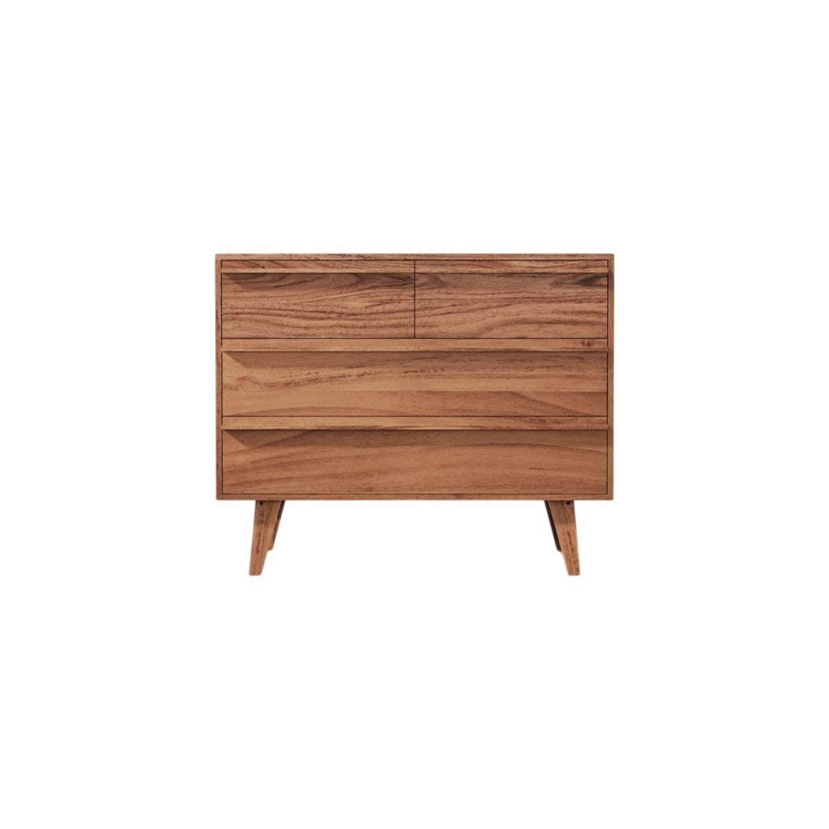 Commode en Acacia massif, NIELS marron foncé, TIKAMOON