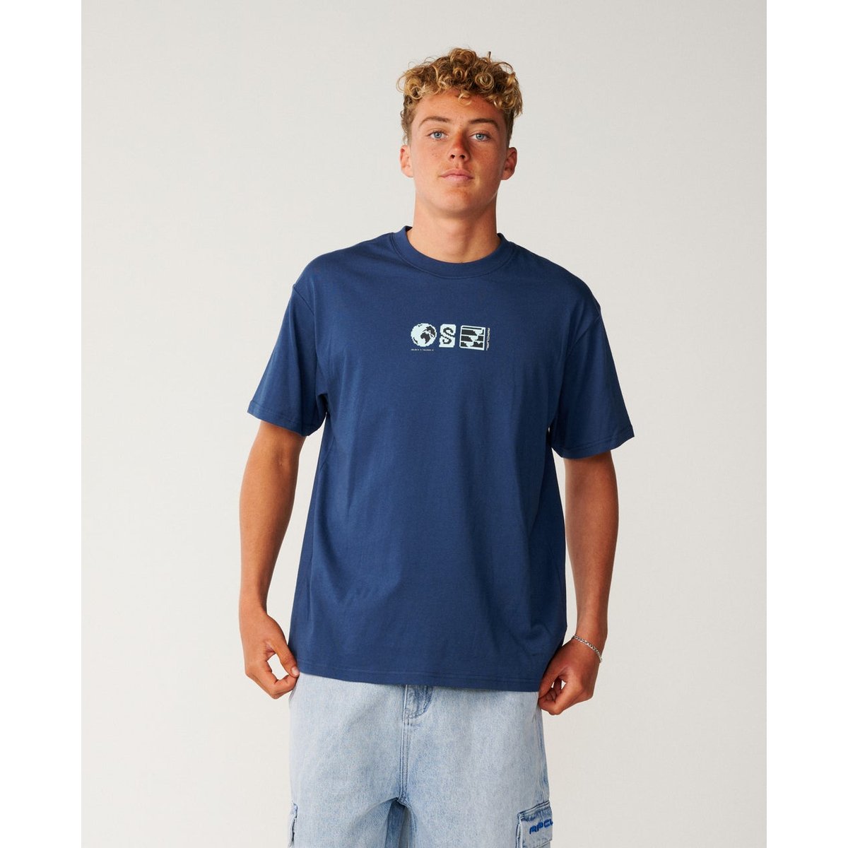 T-shirt Loose SEARCH SERIES VC Digicon light navy, RIP CURL