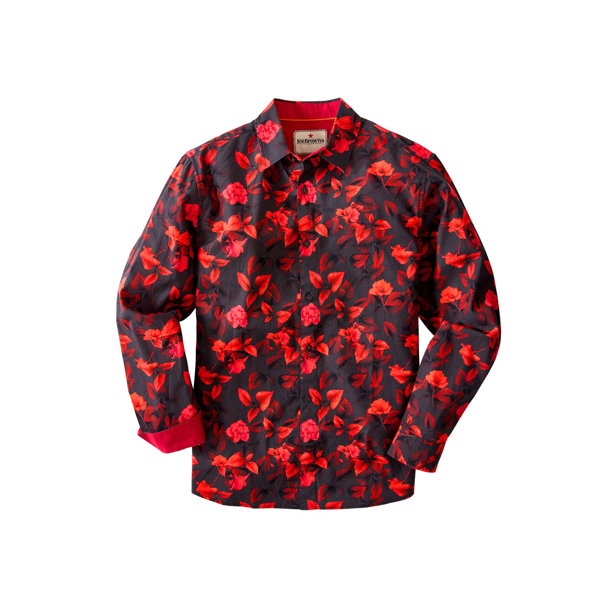 Chemise Fleurie Rouge rouge, JOE BROWNS
