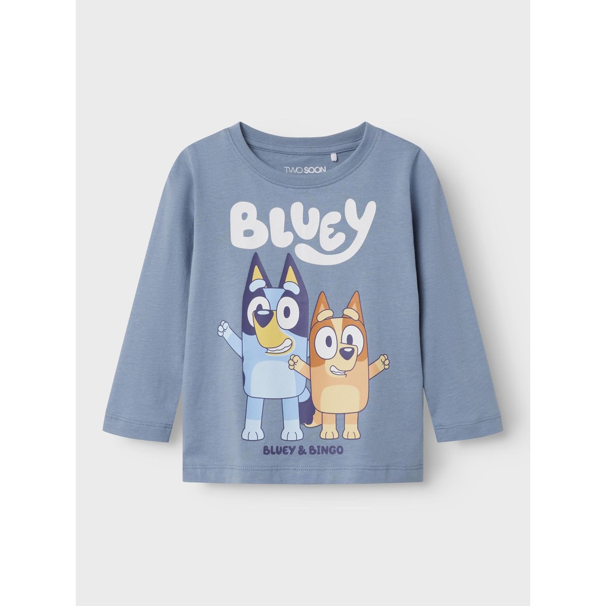 T-Shirt faded denim, TWO SOON
