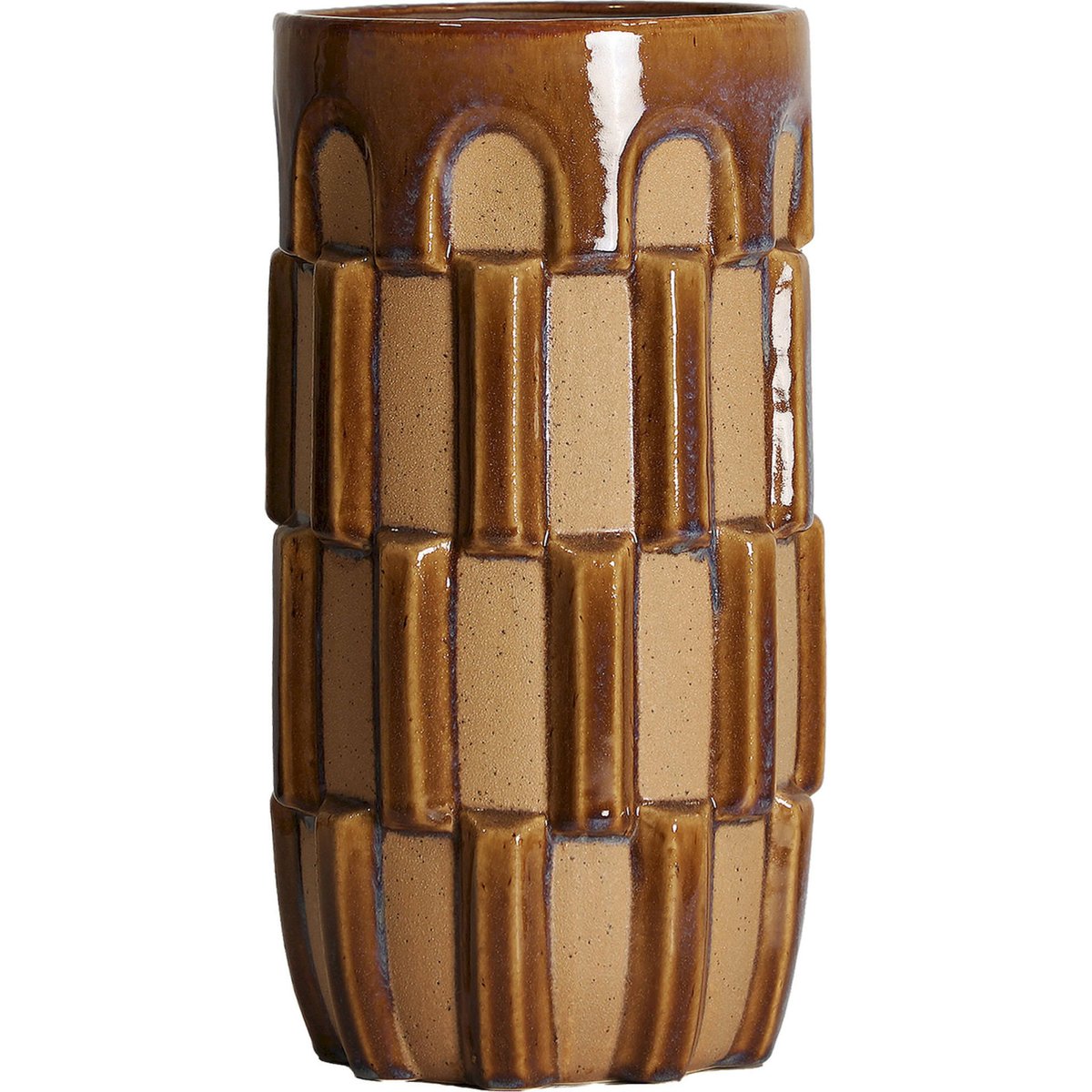 Vase en céramique collection ziggy brun, RECOLLECTION