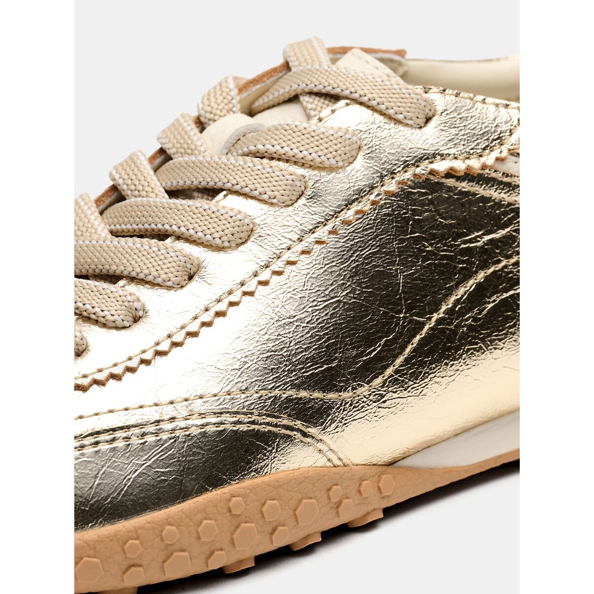 Zapatillas de piel BRIDGE FL GOLD dorado, HOFF