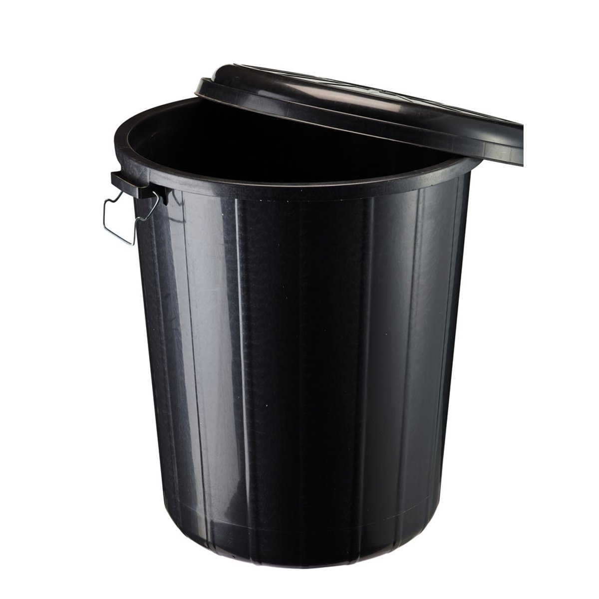 Poubelle 85L avec couvercle et verouillage - RONDO noir, ROSSIGNOL