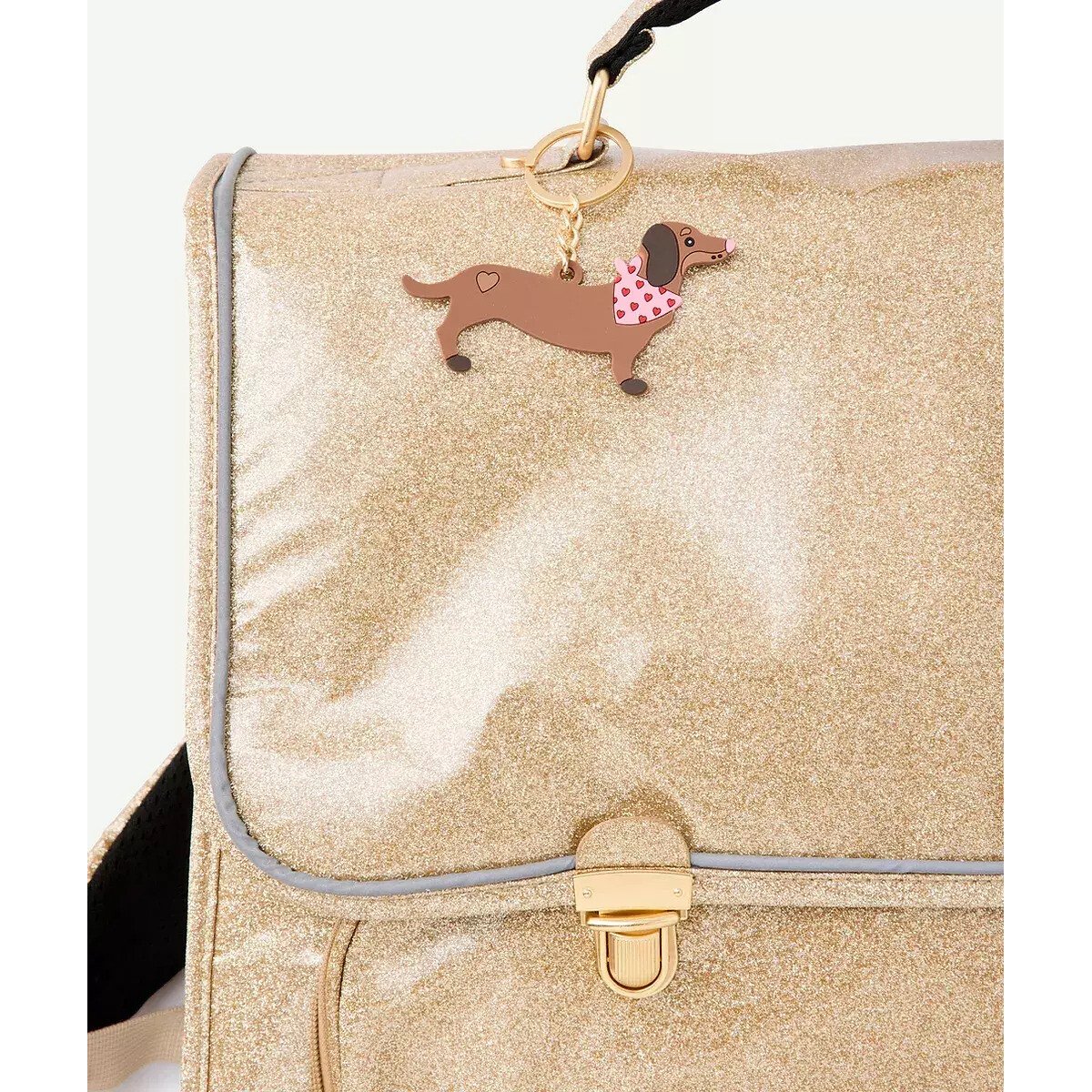 Zaino con paillettes oro bianco, TAPE A L'OEIL