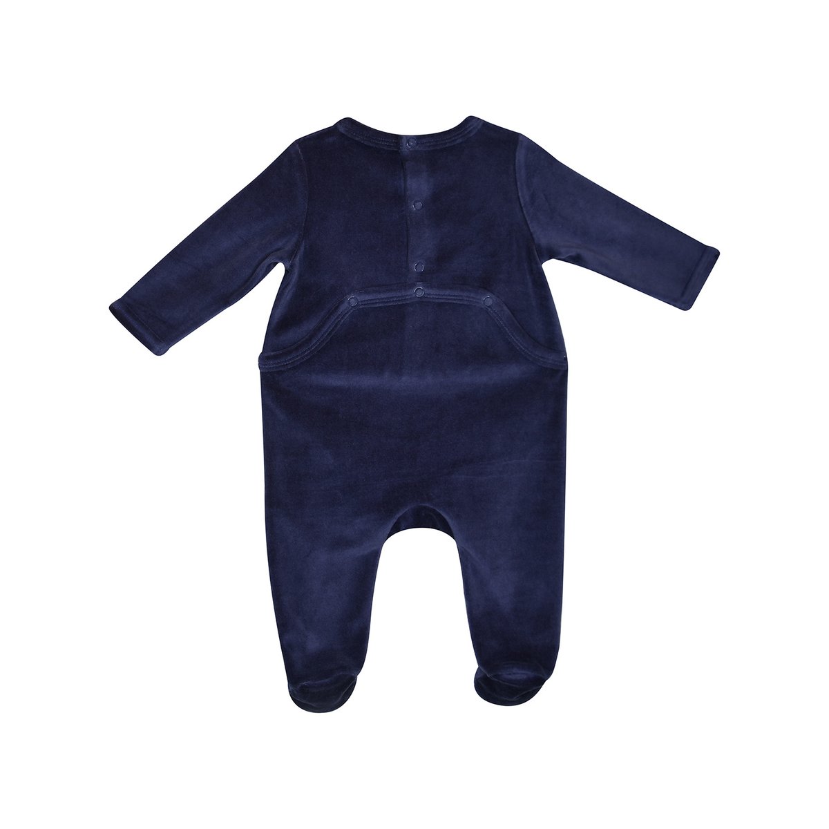 Dors bien modeste velours rase pont dos bebe bleu, SUCRE D'ORGE