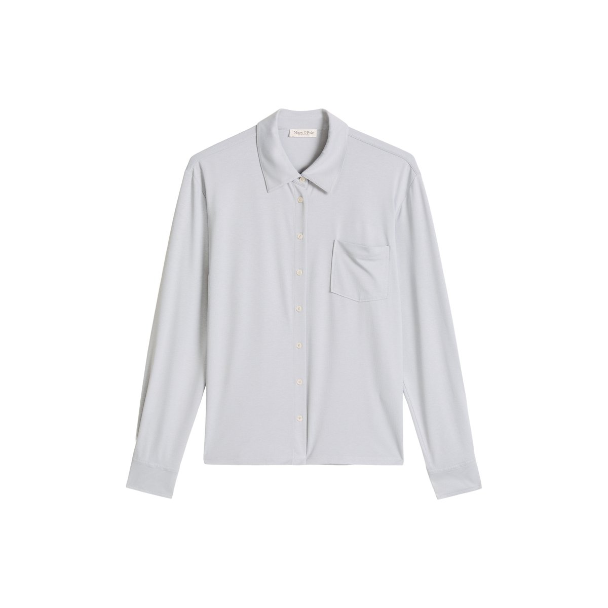 Blouse en jersey loose en LENZING™ ECOVERO™ gris, MARC O'POLO