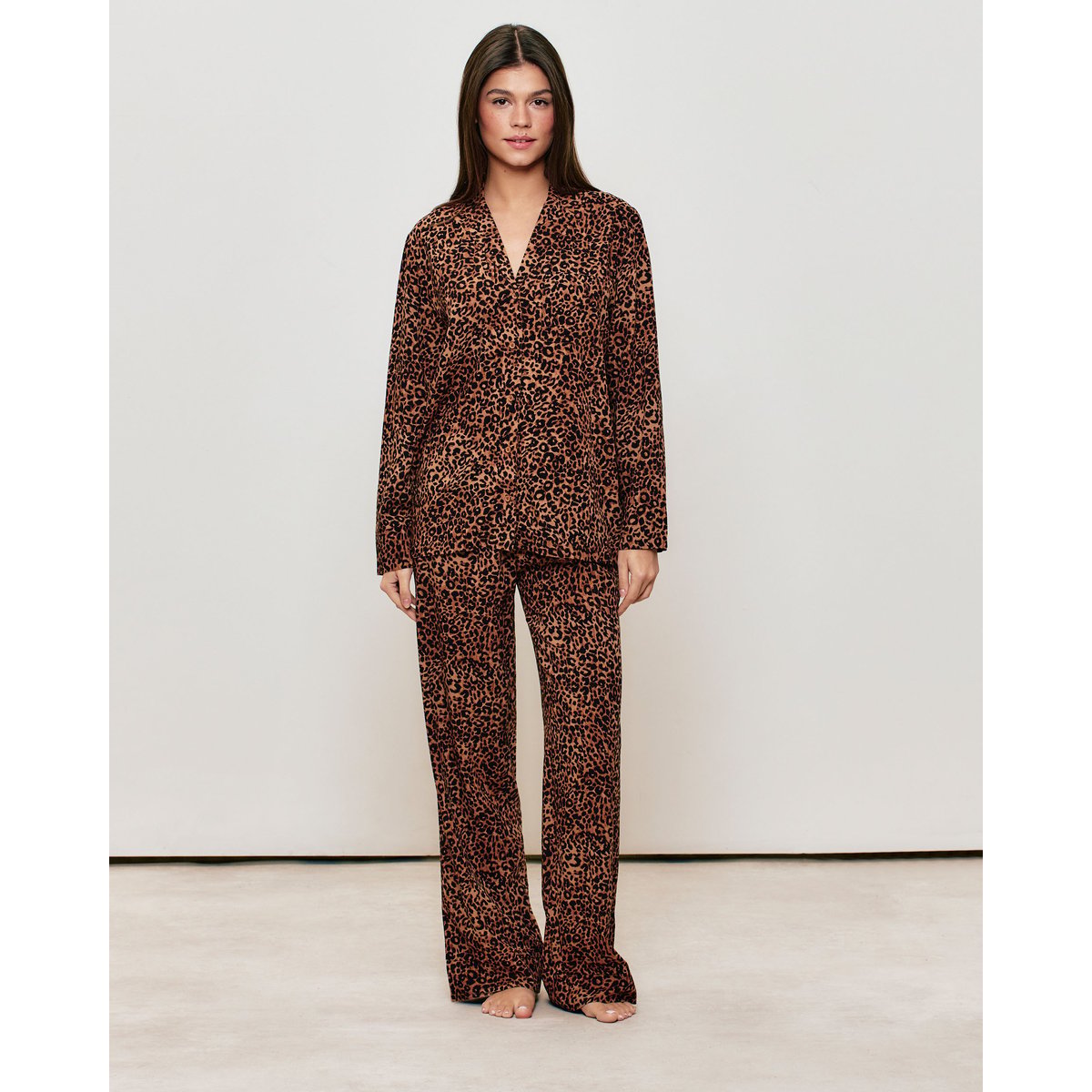 Chemise imprimé léopard MIXLEONIZ blanc, UNDIZ