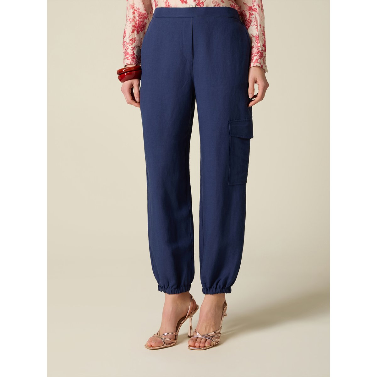 Pantalon cargo bleu, OLTRE