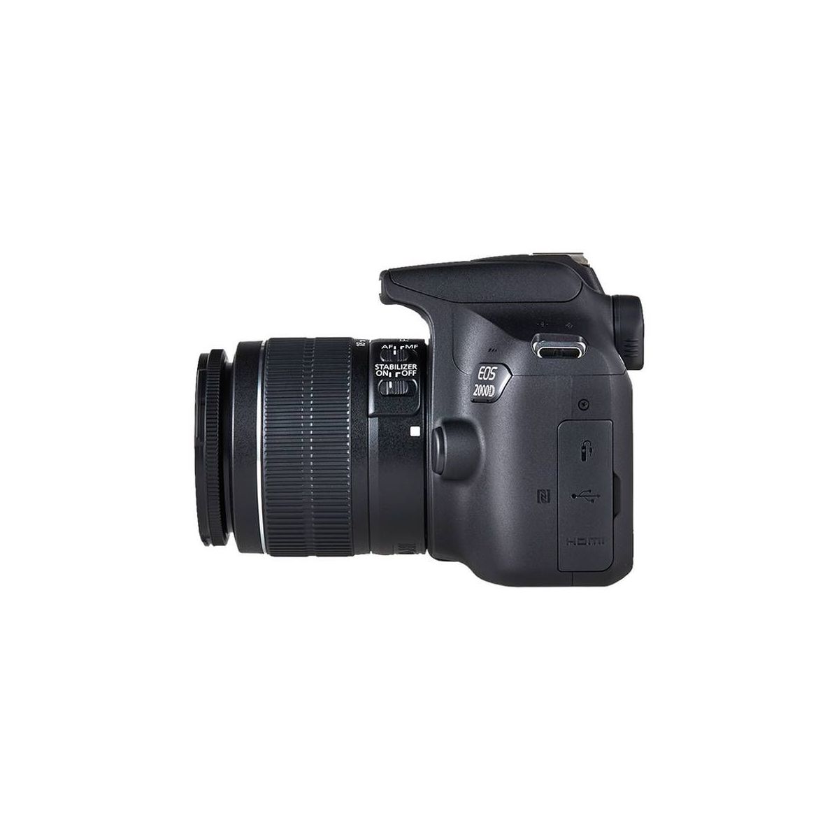 Appareil photo Reflex EOS 2000D+EF-S 18-55 IS II+Etui+SD16Go noir, CANON