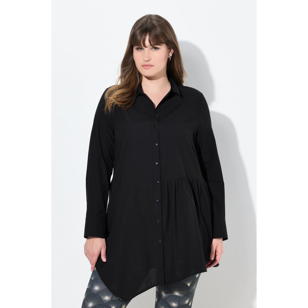 Chemisier manches longues et base noir, ULLA POPKEN