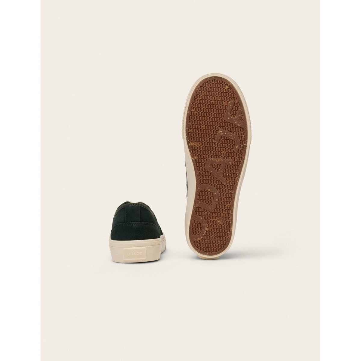 Baskets ASILI suède kaki, ODAJE