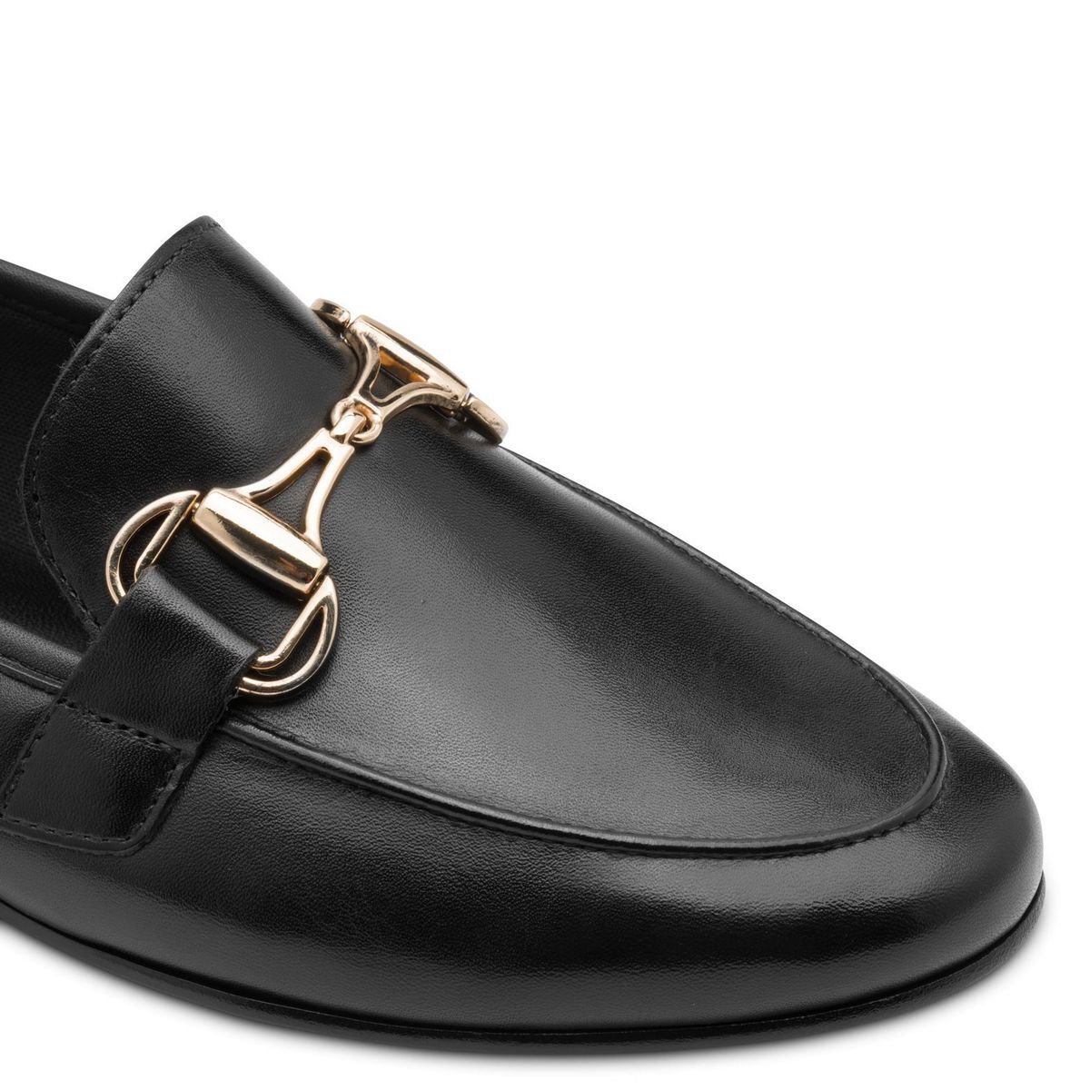 Slipper en cuir noir nappa, MARCO TOZZI