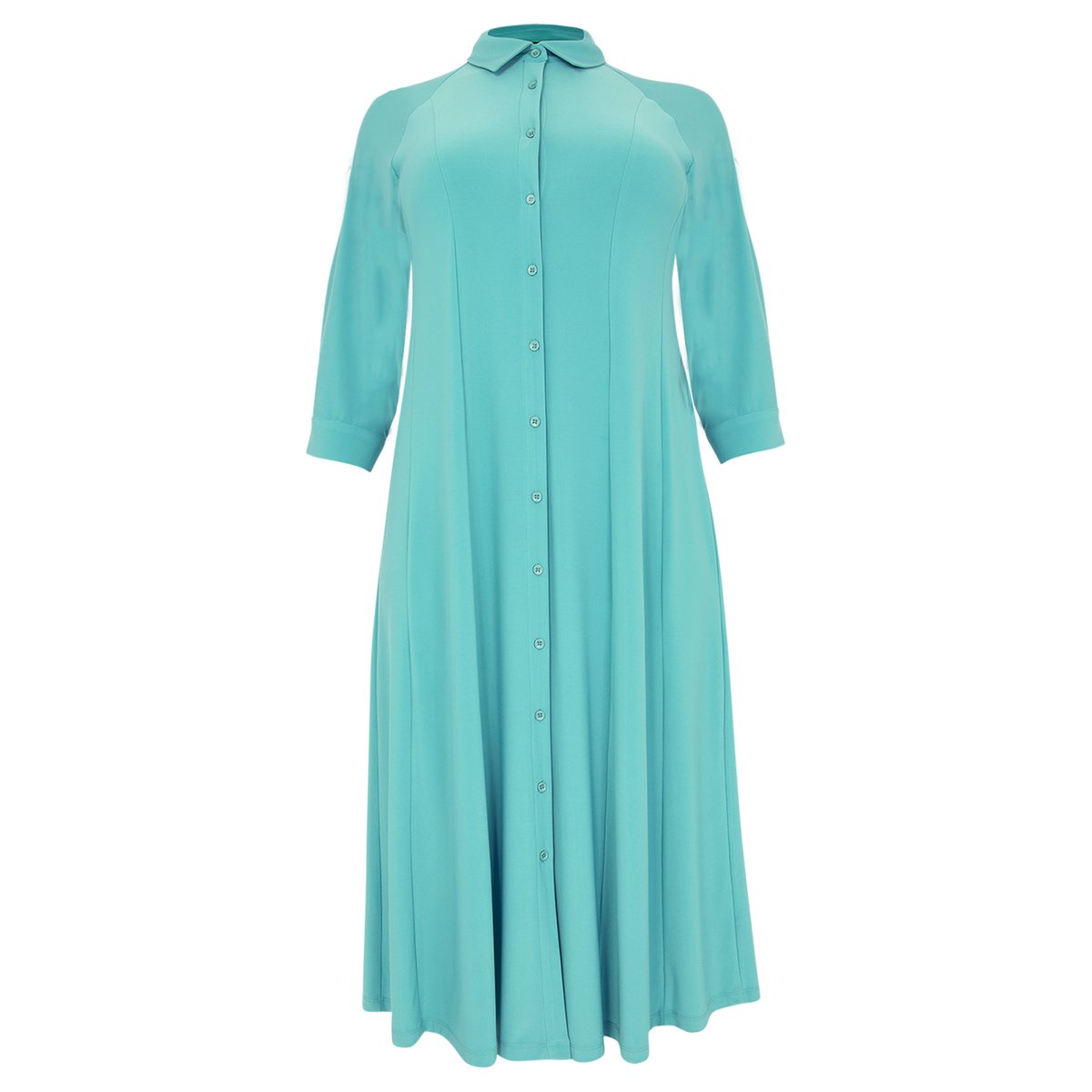 Robe Avec des boutons turquoise, YOEK