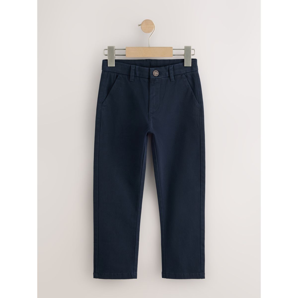 Pantalon chino standard stretch, lot de 2 bleu marine, NEXT