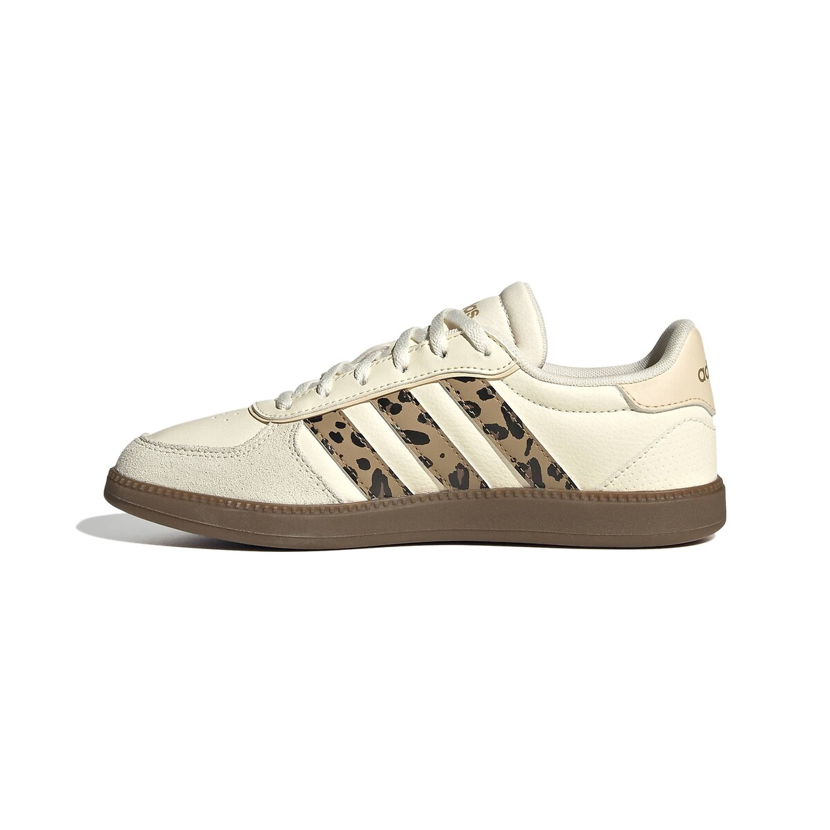 BREAKNET SLEEK leren sneakers beige/luipaardprint, ADIDAS SPORTSWEAR