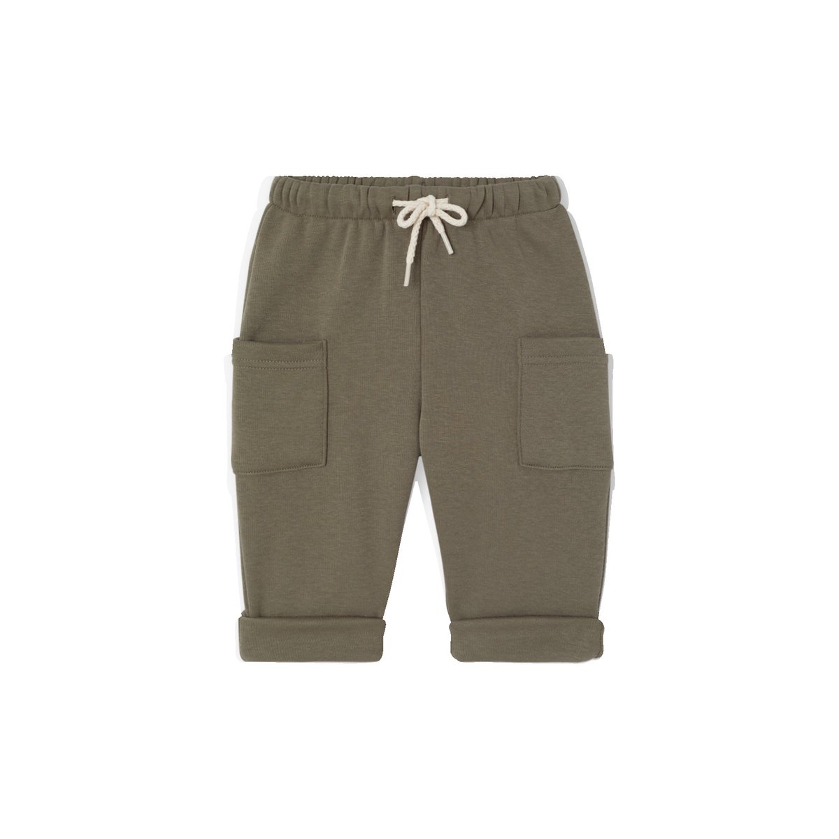 Pantalon doublé polaire olive, VERTBAUDET