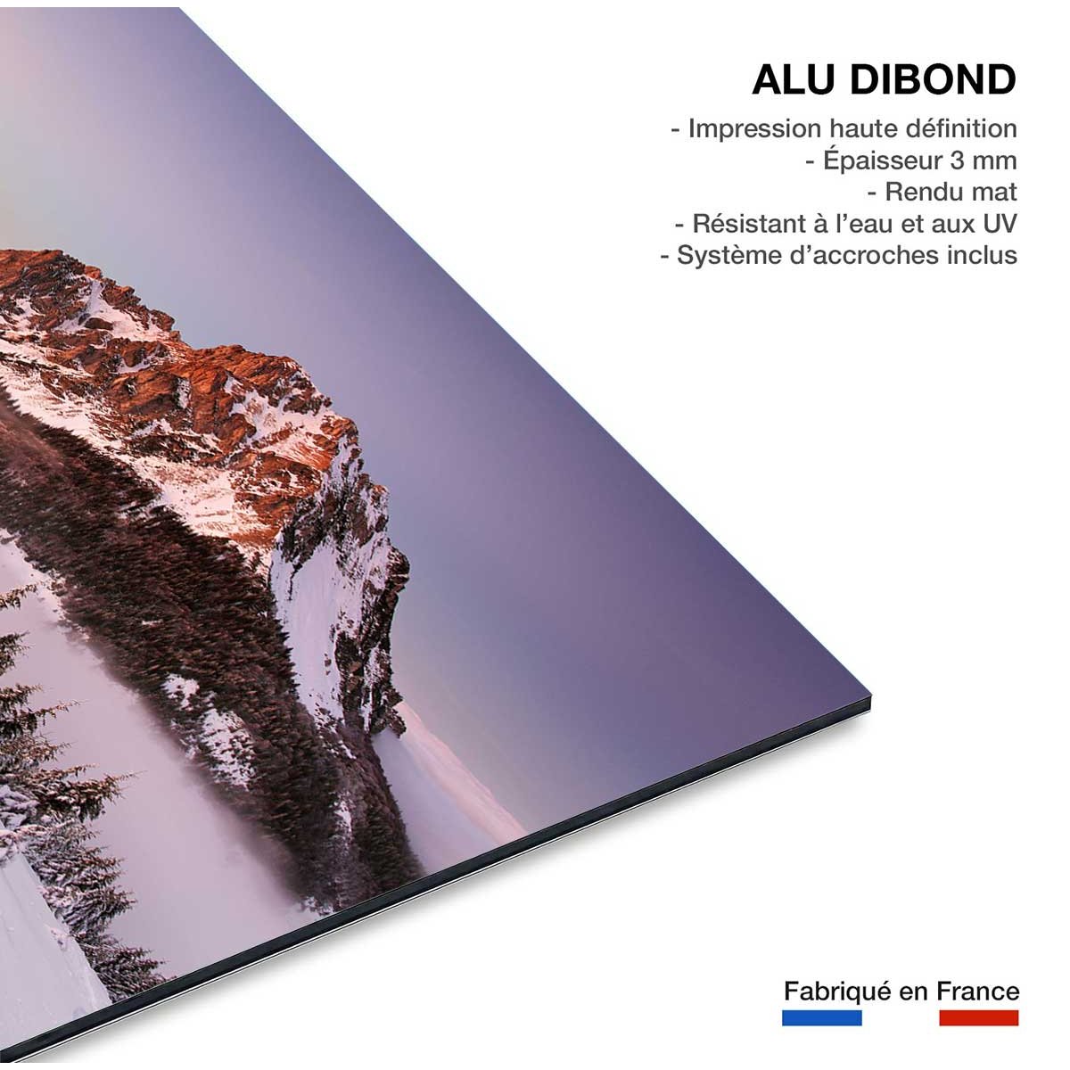 Tableau mont Ve?ký Rozsutec tableau alu dibond, HEXOA