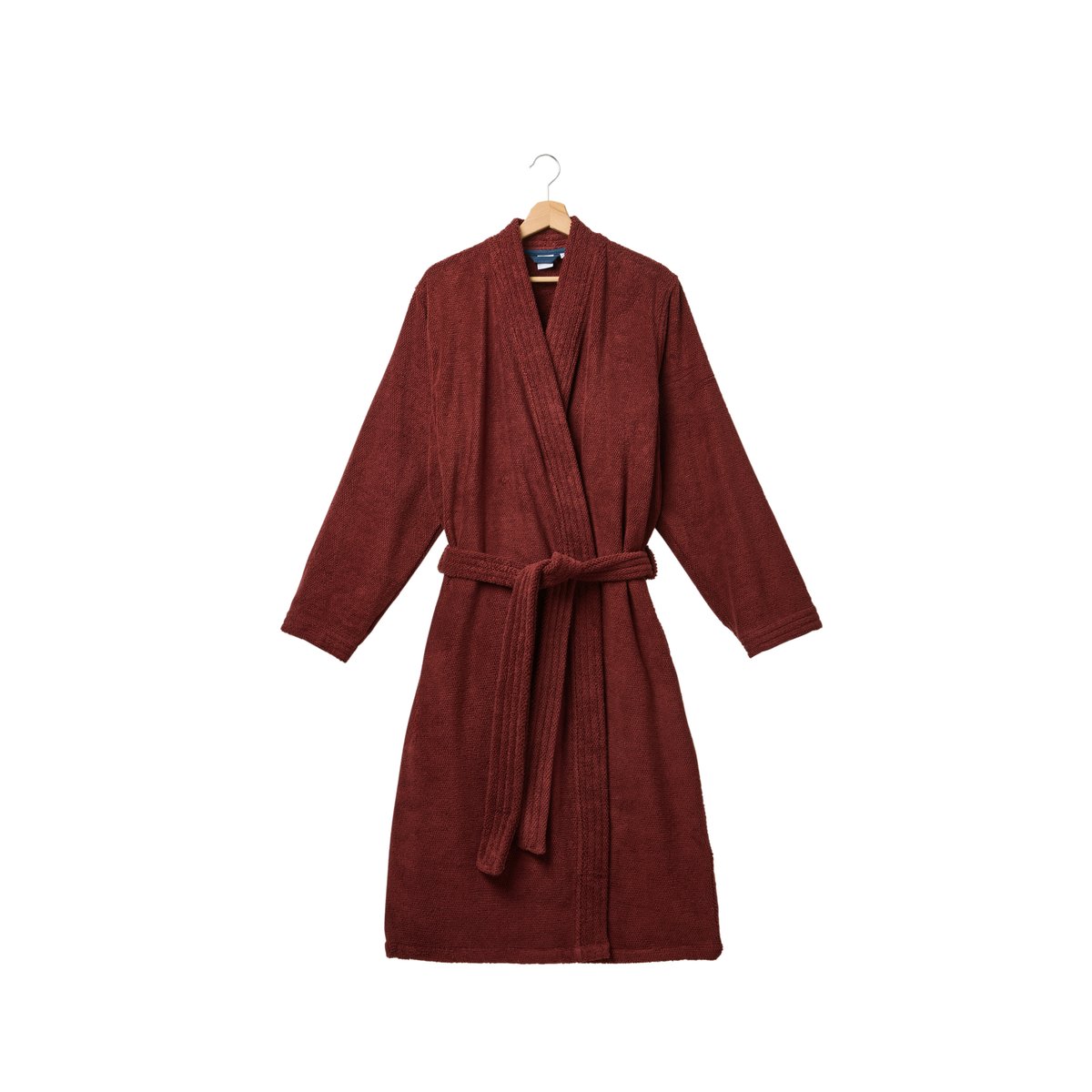 Peignoir col kimono coton OPALYS barolo, CARRE BLANC