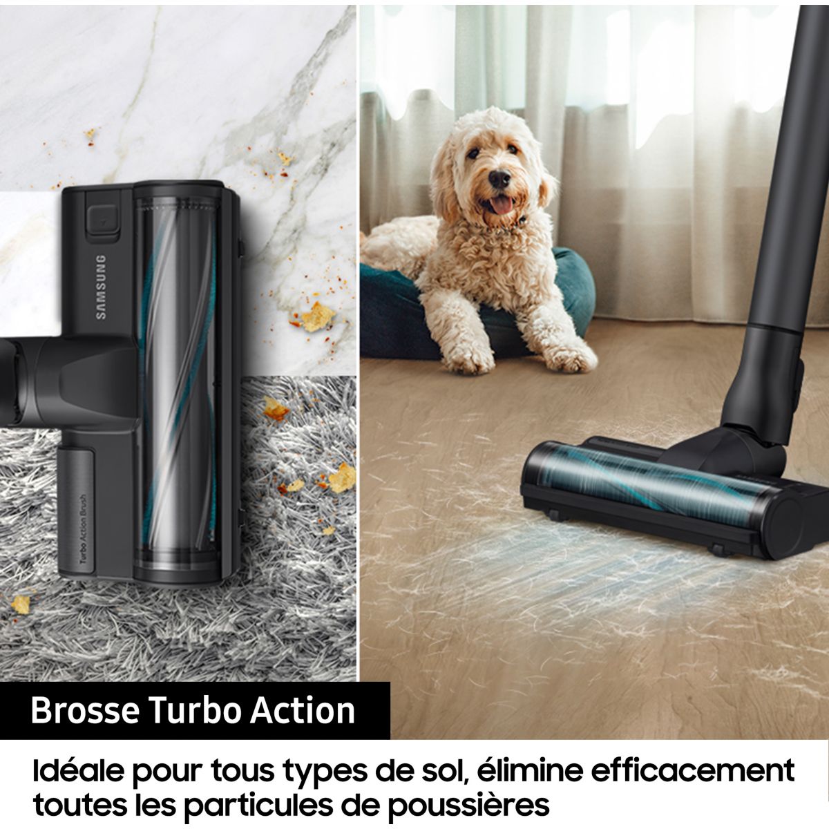 Aspirateur balai Jet 75E Pro Silver VS20B75BDR5 couleur unique, SAMSUNG