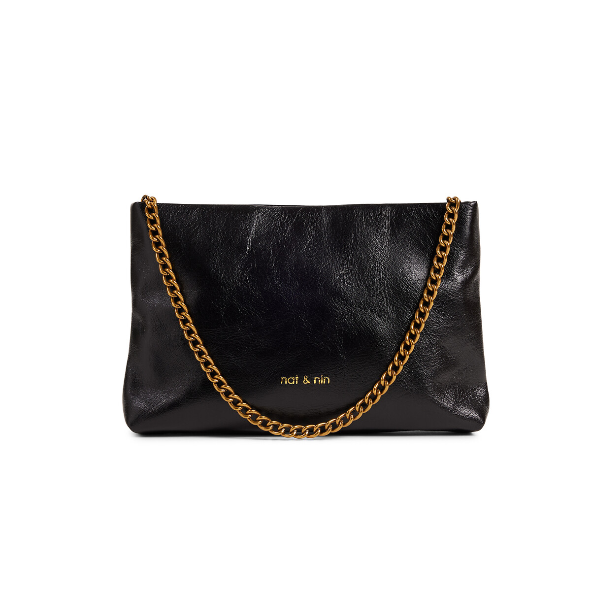 Sac besace en cuir MOLLY noir, NAT & NIN