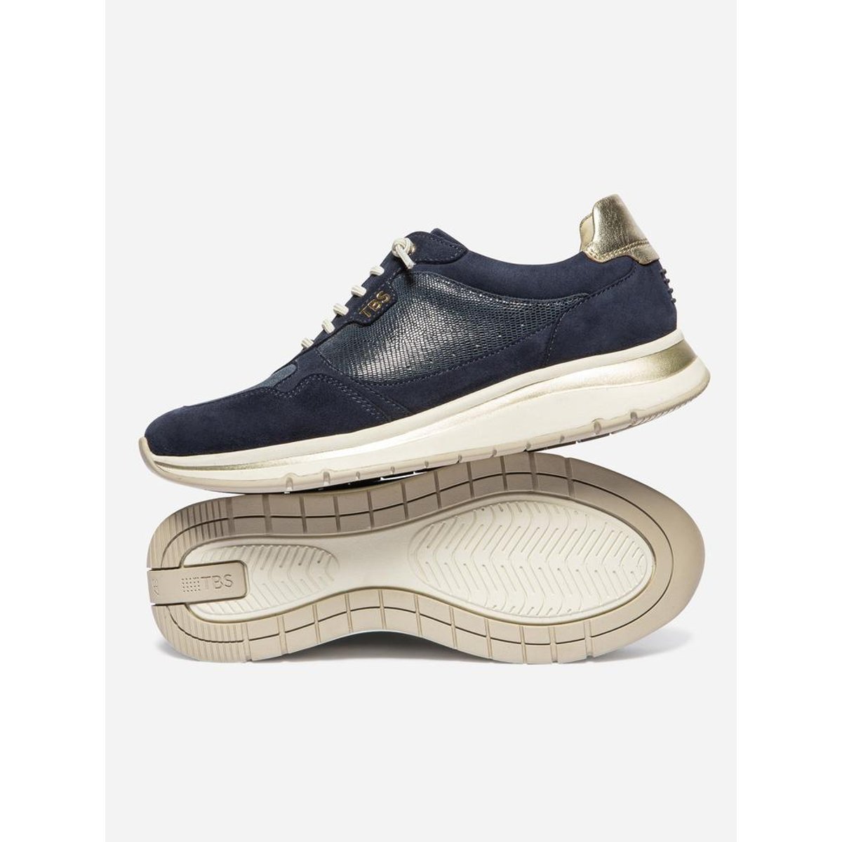 Baskets BLOLACE marine / or, TBS