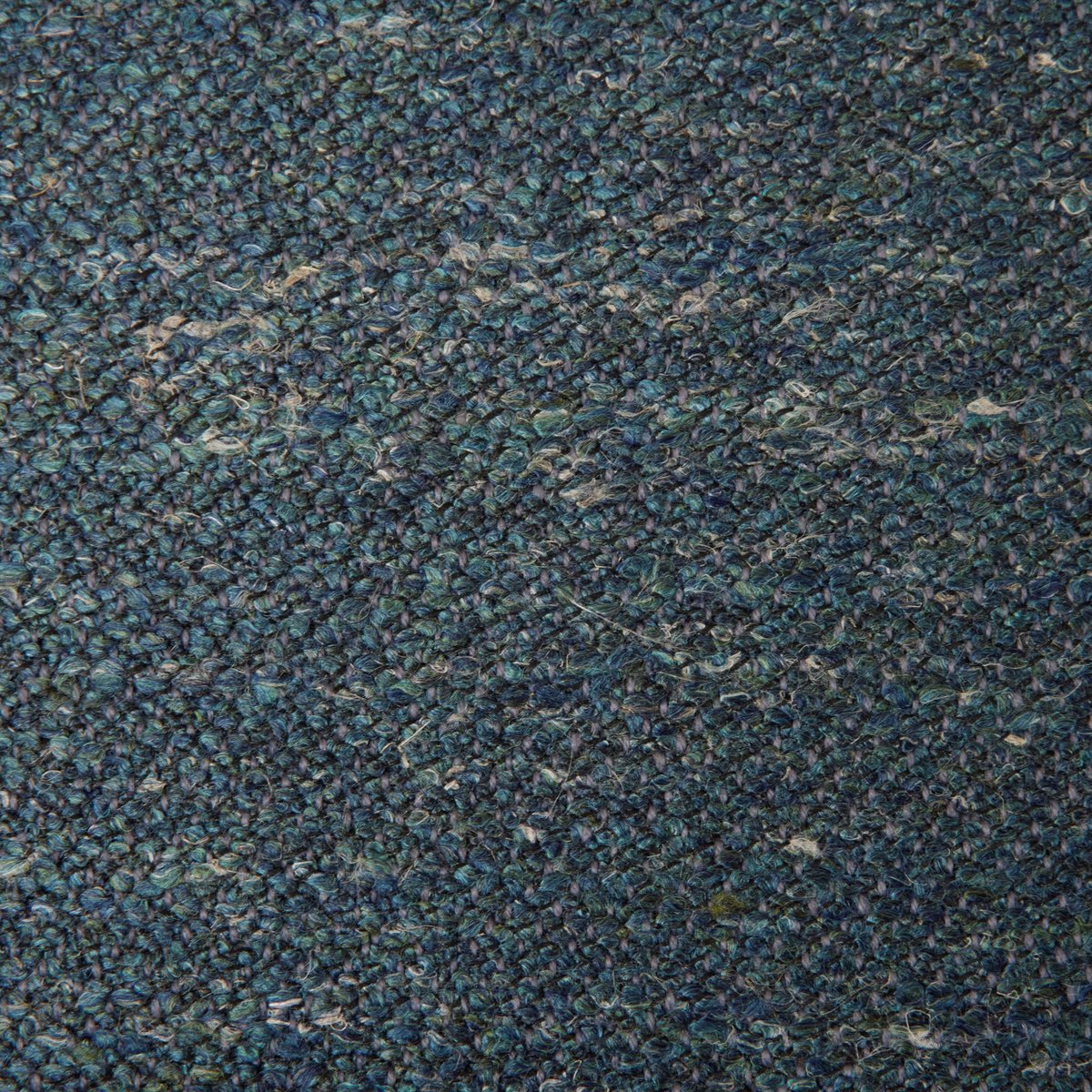 Housse De Coussin en Jacquard texturé ORSSO pétrole chiné, MADURA