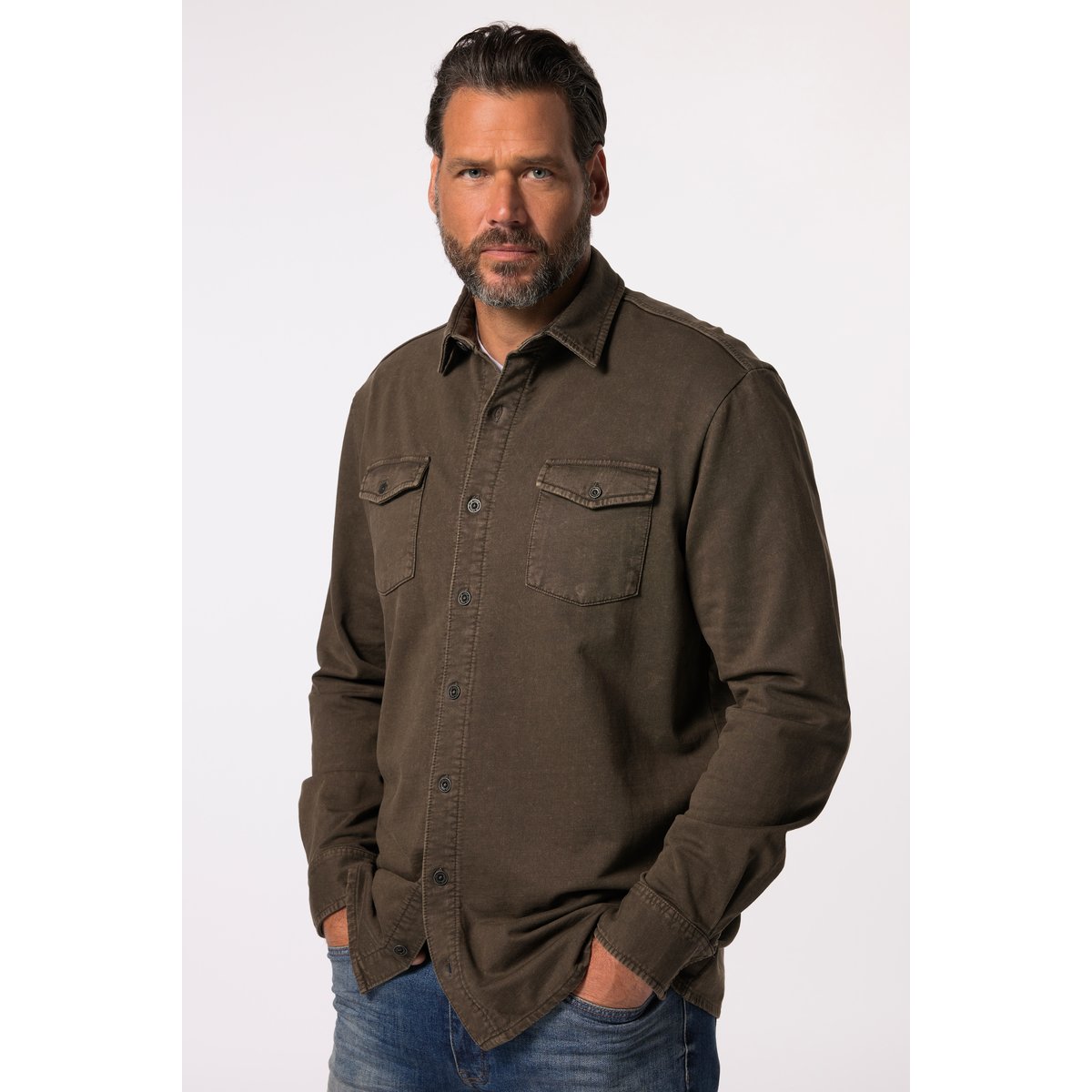 Chemise en molleton noisette, JP1880
