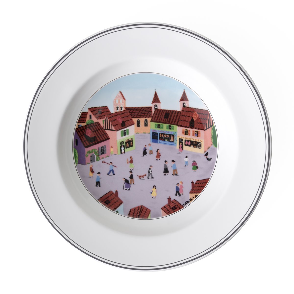 Assiette Creuse,Village DESIGN NAIF multicolore, VILLEROY & BOCH