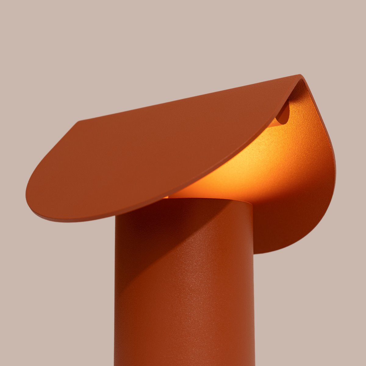 Lampe de bureau Aluminium Ocre Rouge LED 1 Biscuit ocre rouge, EDEN