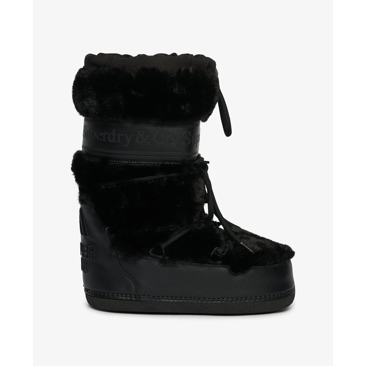 Bottes de Neige Borg Coupe Classique noir/noir, SUPERDRY