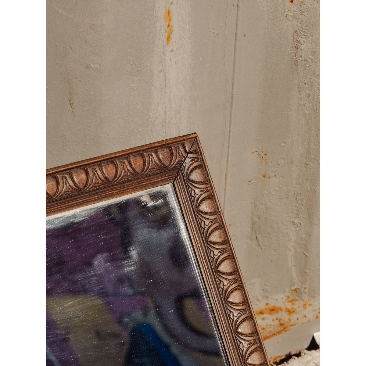 Miroir en bois Georges N°1395 - Bon état bois foncé, DEBONGOUT