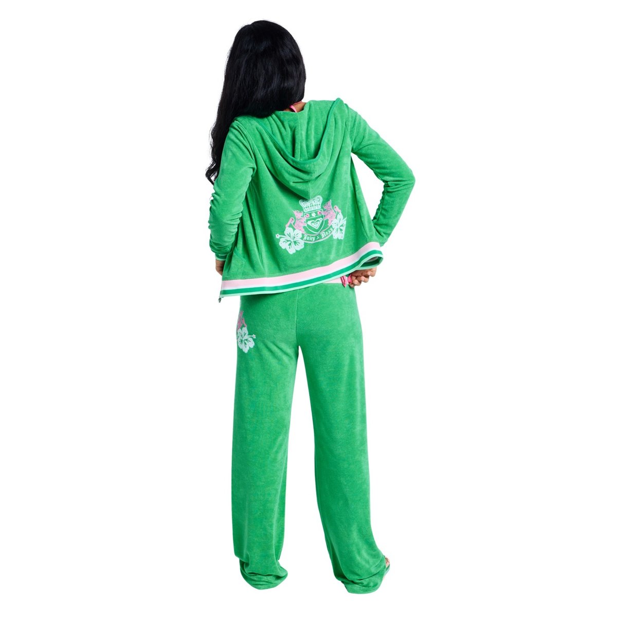 Sweat à capuche zippé. vert island green, ROXY