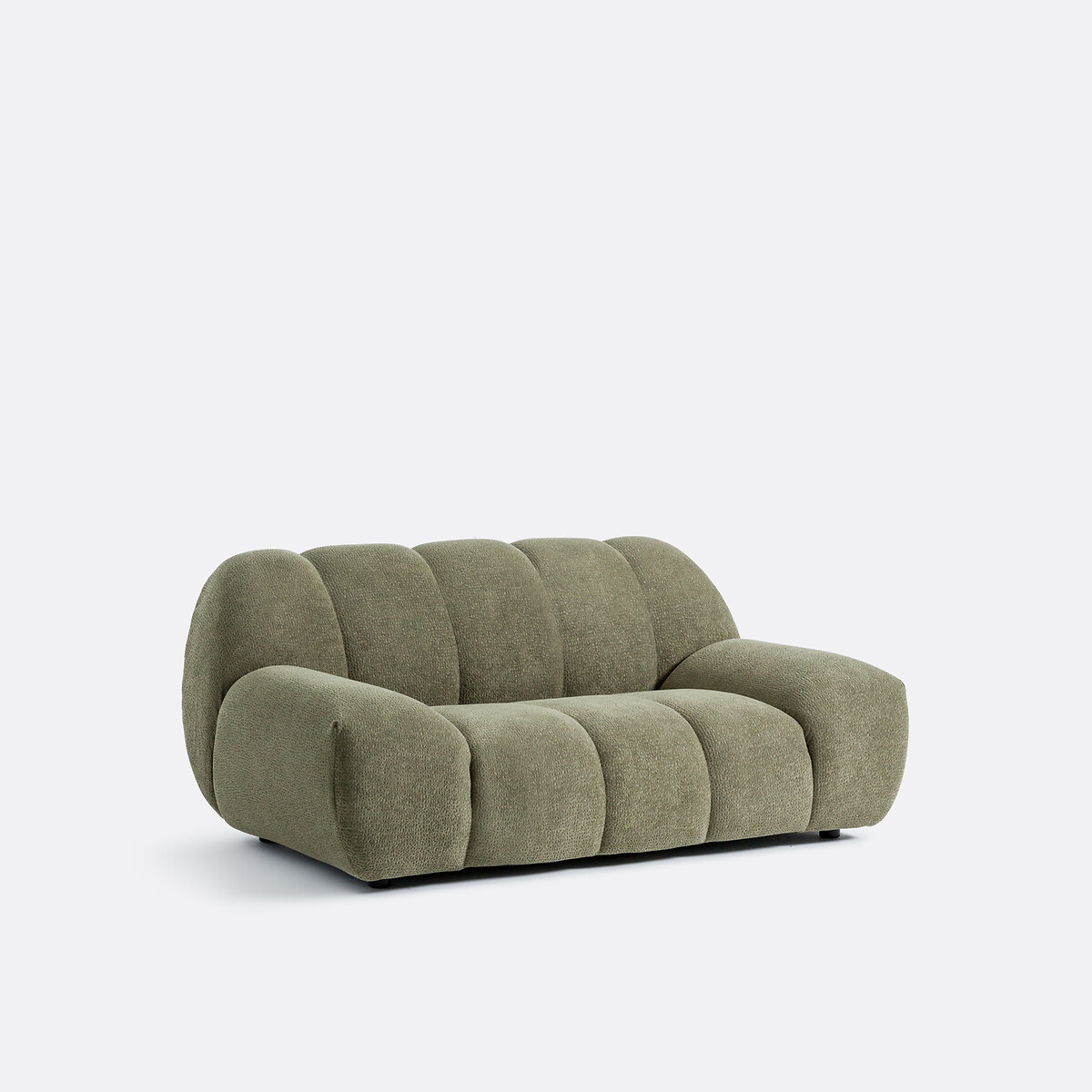 2-Sitzer-Sofa, Reliefstoff, Nuria khaki, LA REDOUTE INTERIEURS