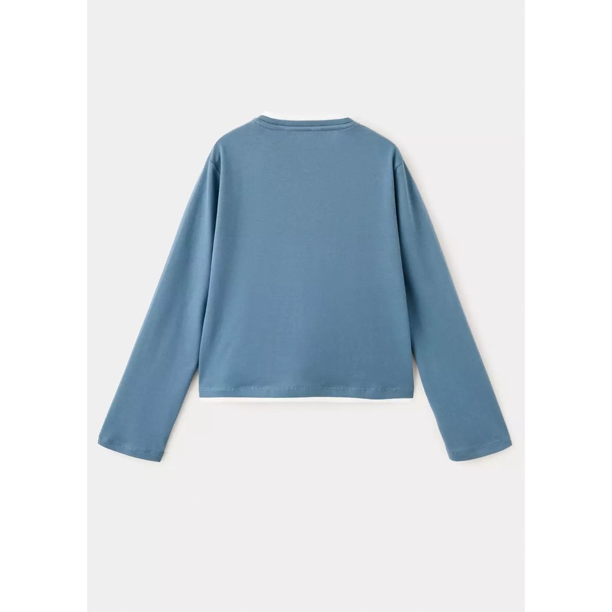 T-shirt détail imprimé bleu, MANGO KIDS