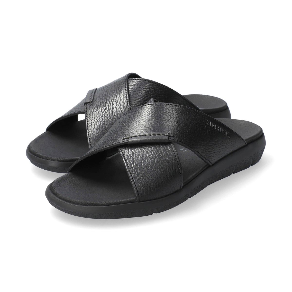 Sandales en cuir CONRAD noir p5134011, MEPHISTO