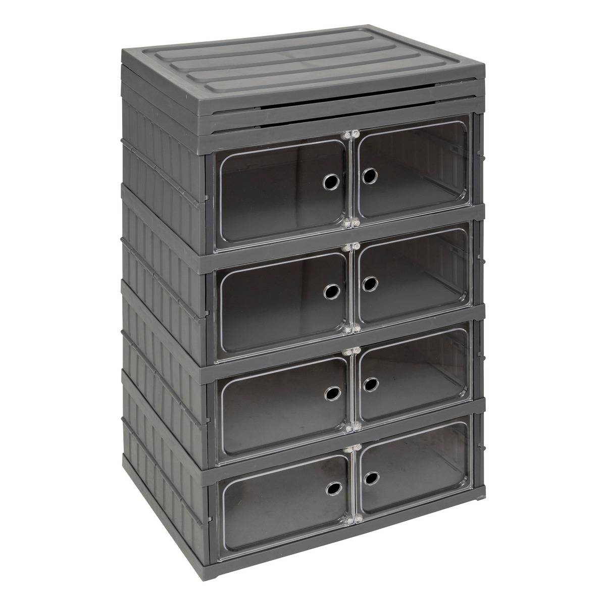 Tour de rangement pliable FOLD'N'BOX gris clair, 5FIVE SIMPLY SMART