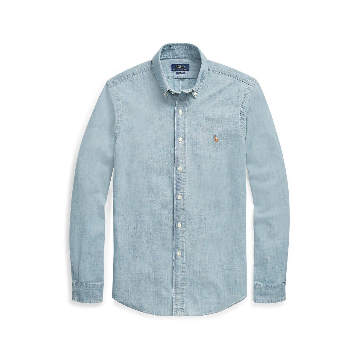 Chemise cintrée en chambray bleu chambray, POLO RALPH LAUREN