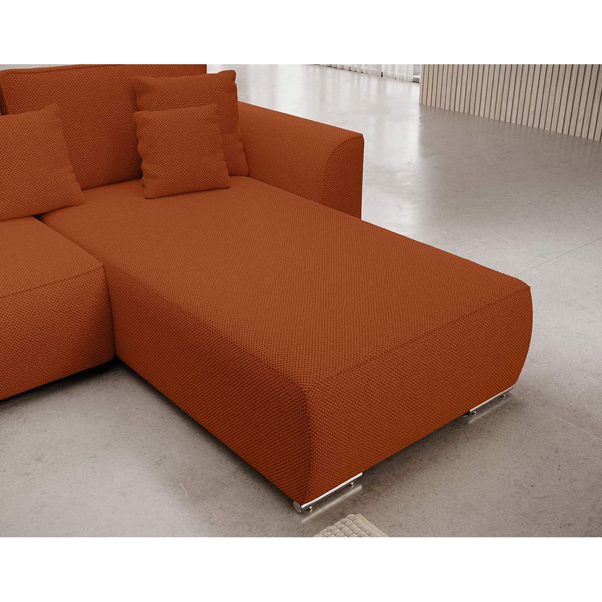 Canapé Panoramique Convertible 7 places - GABRIEL rouge, BEST MOBILIER