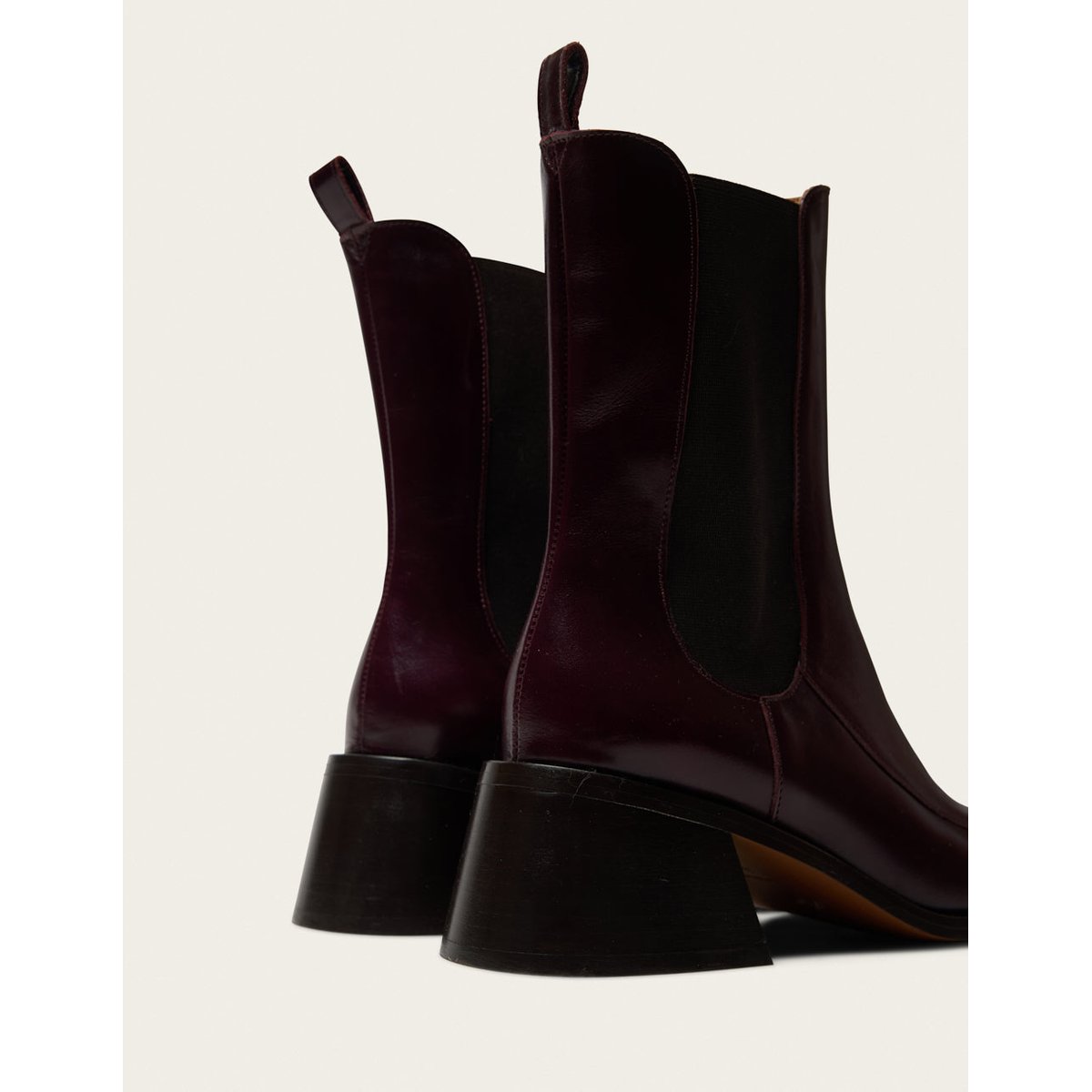 Bottines à talons TOLI cuir prune, ODAJE