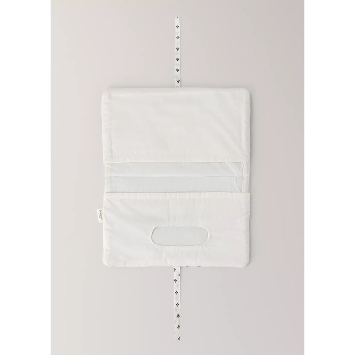 Trousse de toilette 100 % coton imprimée kaki, MANGO HOME