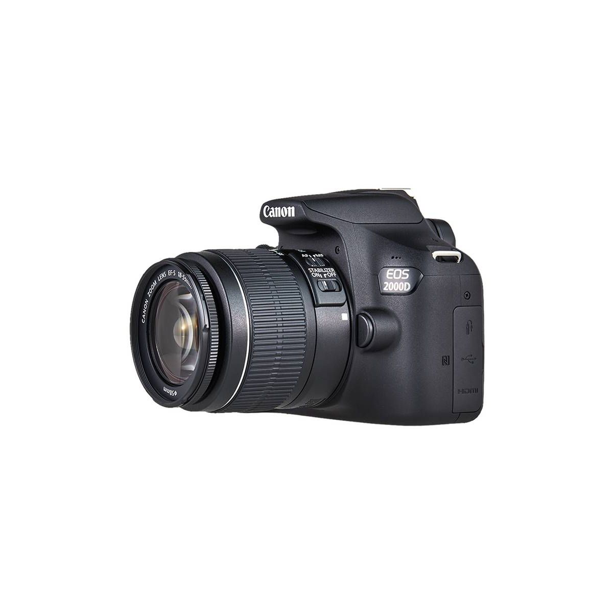 Appareil photo Reflex EOS 2000D+EF-S 18-55 IS II+Etui+SD16Go noir, CANON