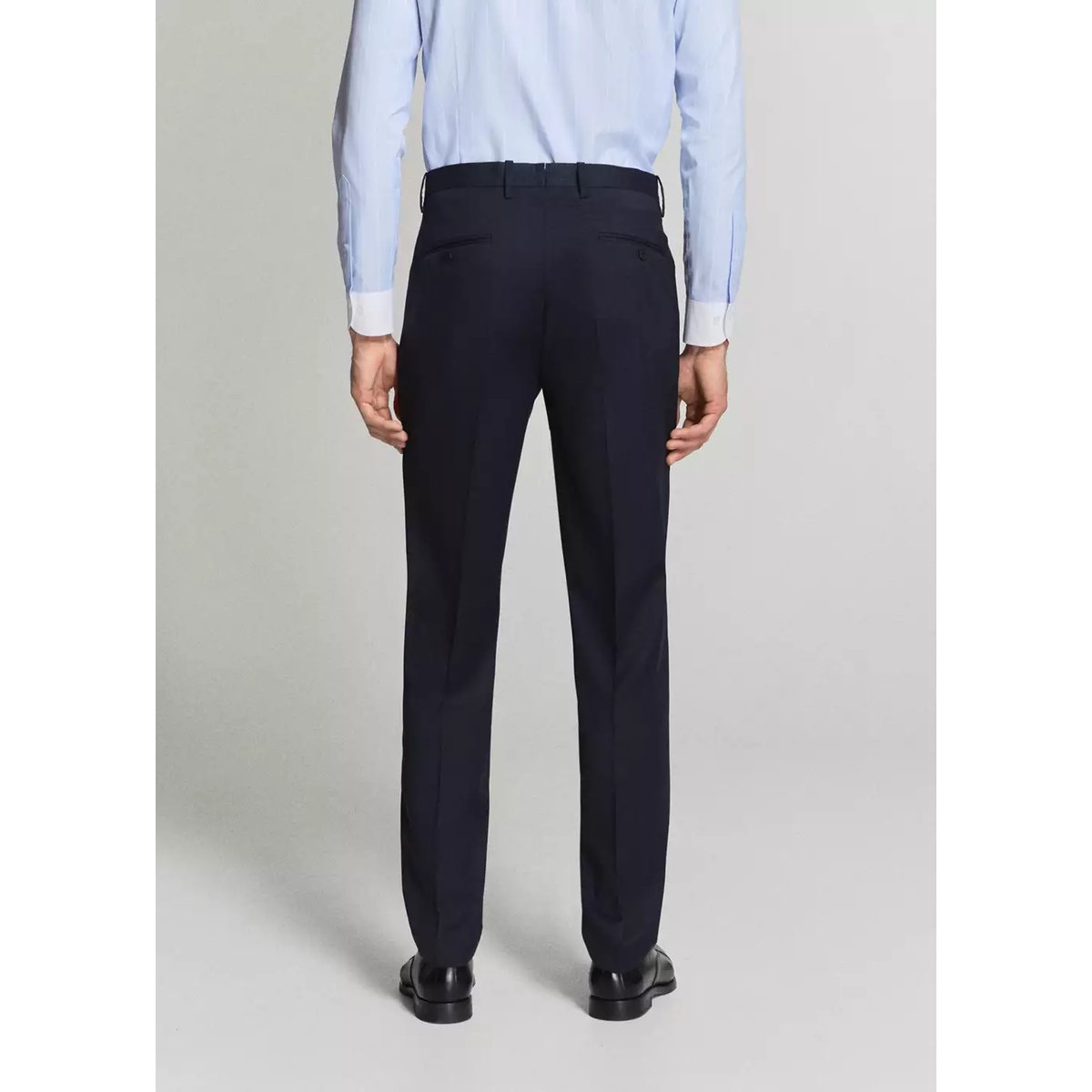 Pantalon costume Turín 100 % laine bleu marine, MANGO MAN