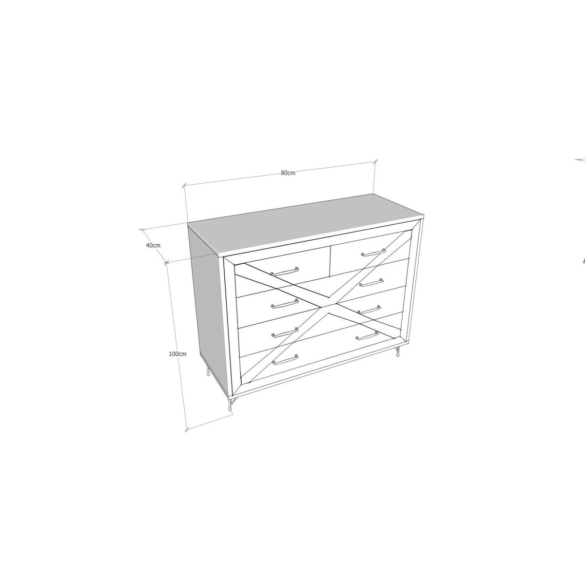 Table basse 1 niche de rangement et 1 étagère design scandinave SPRING blanc, TOILINUX