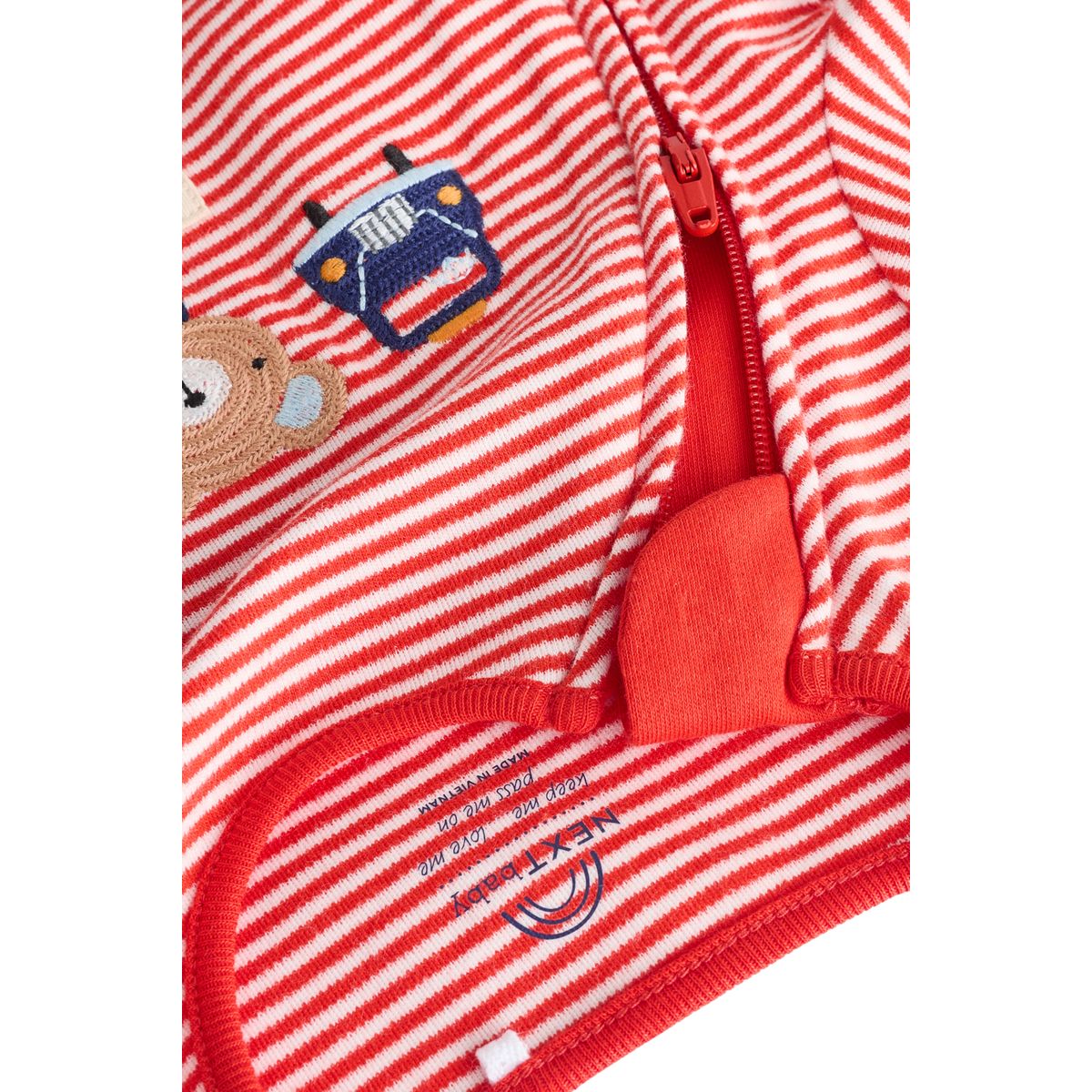 Dors-bien pour bébé brodé rouge/bleu, NEXT