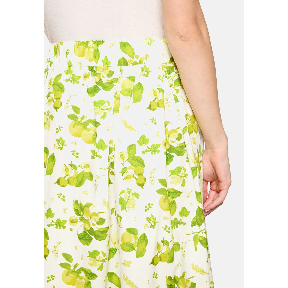 Jupe sportive à élastique green/yellow, VERA MONT