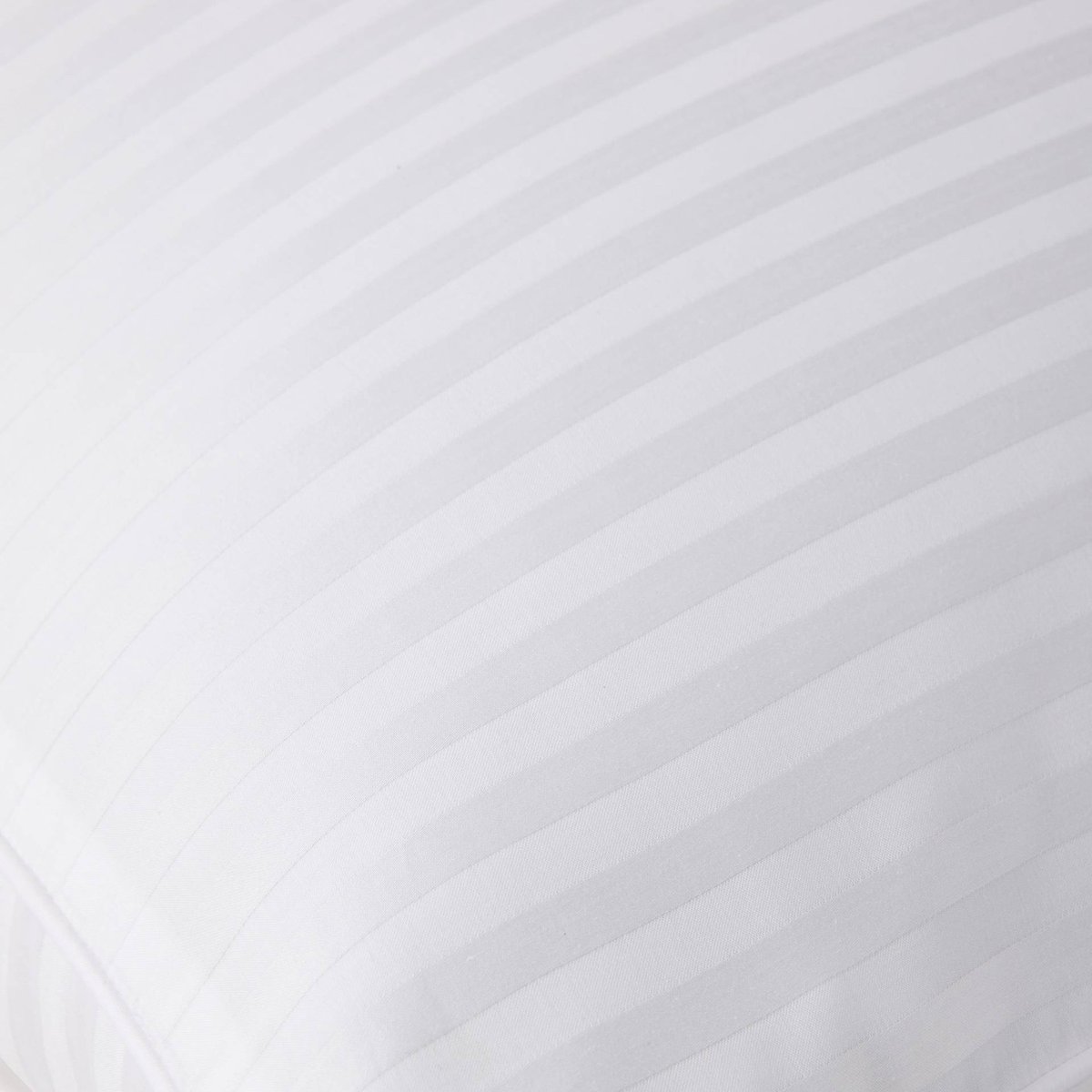 Taie d'oreiller, satin de coton bio GOTS blanc, MONOPRIX