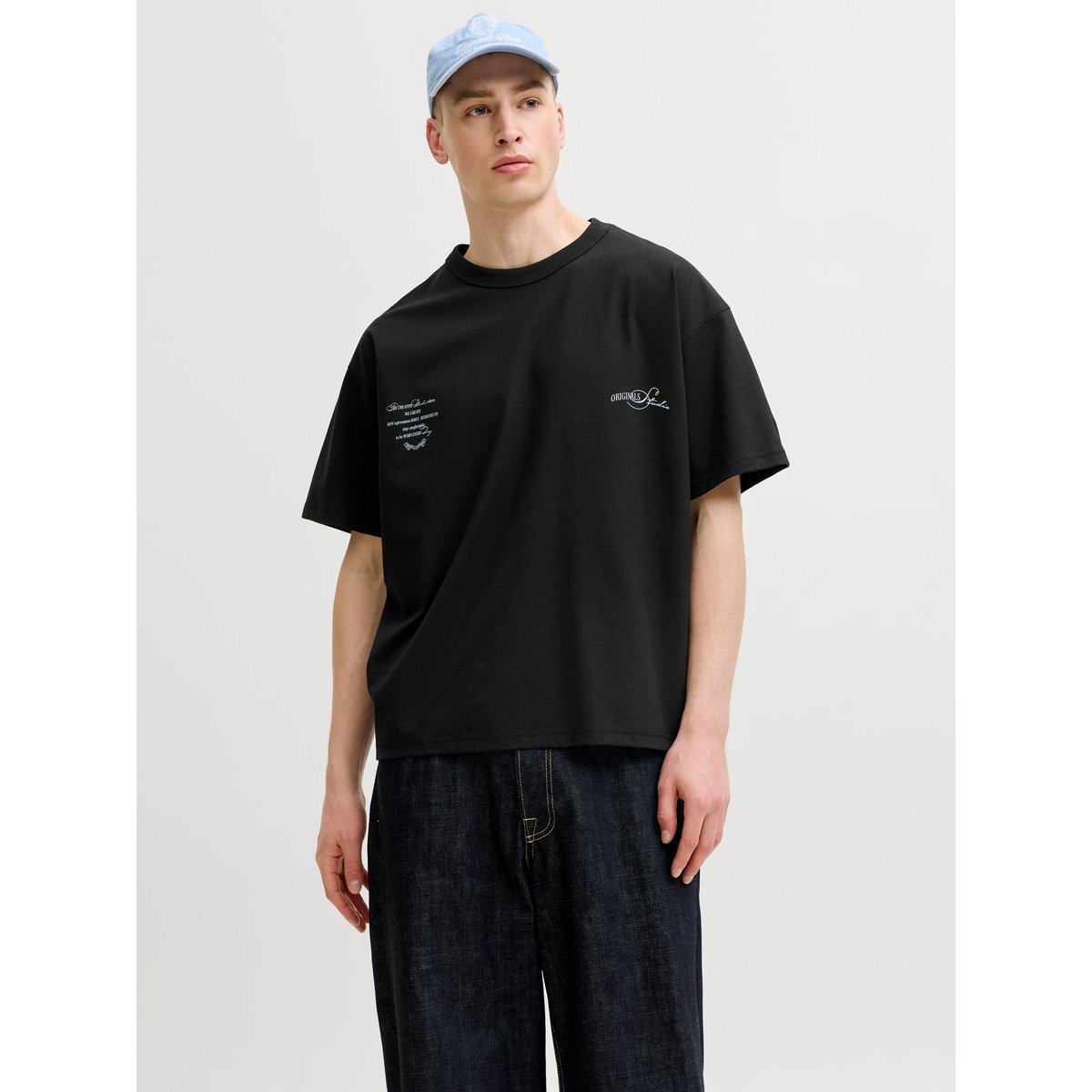 T-Shirt black 1, JACK & JONES